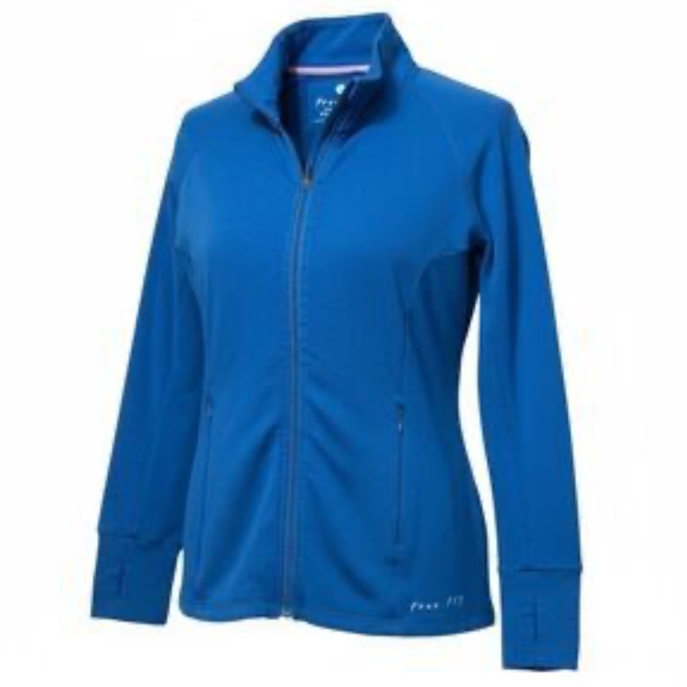 Free Fly Bamboo Full Zip Sweatshirt Blue Womens Size Medium